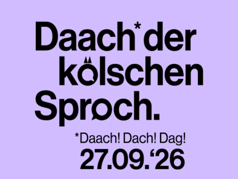Öffnet die Seite 'Daach der kölschen Sproch' Logo vom Daach der kölschen Sproch